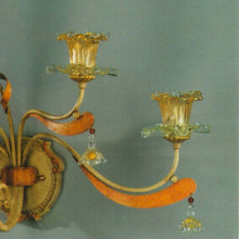 Load image into Gallery viewer, ALBA LAMP: Wall Light Sconce G9 Bulb Scavo Murano