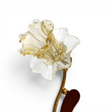 Load image into Gallery viewer, ALBA LAMP: Luxury Table Lamp Antique Gold with Mrano Glass - G9 Bulb