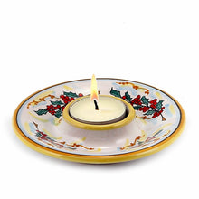 Load image into Gallery viewer, CHRISTMAS HOLLY: Deruta Tea Light Saucer