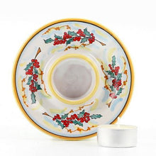 Load image into Gallery viewer, CHRISTMAS HOLLY: Deruta Tea Light Saucer