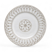 Load image into Gallery viewer, CATHEDRAL DESIGN: Set of three Plates: Dinner 11''+ Pasta 10''+ Salad 8'' - One of a kind - Hand Painted in Deruta-Italy!