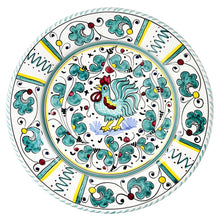 Load image into Gallery viewer, ORVIETO GREEN ROOSTER: Dinner plate (11 D)