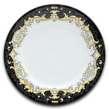 Load image into Gallery viewer, DERUTA COLORI: Dinner Plate - BLACK/GOLD - Artistica.com