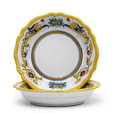 Load image into Gallery viewer, RAFFAELLESCO CLASSICO: Pasta Soup rimmed bowl fluted rims - Artistica.com