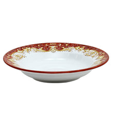Load image into Gallery viewer, DERUTA COLORI: Pasta/Soup Rim Plate - CORAL RED - Artistica.com
