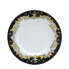 Load image into Gallery viewer, DERUTA COLORI: Salad Plate - BLACK/GOLD - Artistica.com