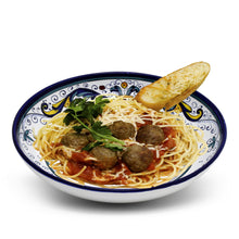 Load image into Gallery viewer, VECCHIA DERUTA: Risotto/Pasta/Cioppino round shallow coupe bowl - Artistica.com