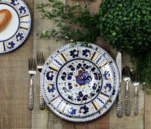 Load image into Gallery viewer, ORVIETO BLUE ROOSTER: Dinner Plate - Artistica.com