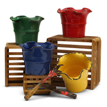 Load image into Gallery viewer, SCAVO Giardini Garden: Modern-Rustic 'Rigato' Cachepot/Planter Translucent ROSE' - Artistica.com