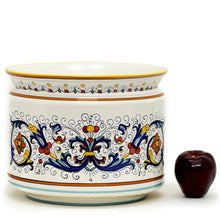 Load image into Gallery viewer, RICCO DERUTA: Cylindrical Cover Pot Ricco Deruta Design - Cachepot Planter (Large) - Artistica.com