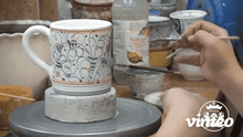 Load image into Gallery viewer, ORVIETO GREEN ROOSTER: Mug (10 OZ) - Artistica.com