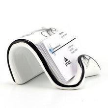 Load image into Gallery viewer, DERUTA VARIO NERO: Scroll Business Card Holder