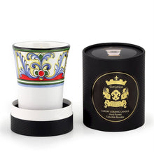 Load image into Gallery viewer, DERUTA CANDLES: Contempo Cup Candle ~ Deruta Yasmine Design