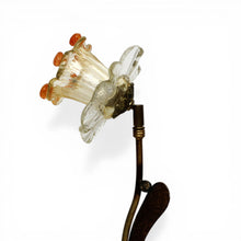 Load image into Gallery viewer, ALBA LAMP: Ceiling Pendant Lamp Antique Gold with Mrano Glass - G9 Bulb
