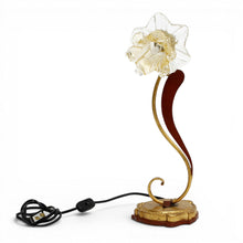 Load image into Gallery viewer, ALBA LAMP: Luxury Table Lamp Antique Gold with Mrano Glass - G9 Bulb
