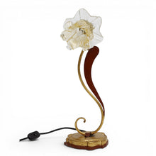 Load image into Gallery viewer, ALBA LAMP: Luxury Table Lamp Antique Gold with Mrano Glass - G9 Bulb
