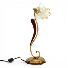 Load image into Gallery viewer, ALBA LAMP: Luxury Table Lamp Antique Gold with Mrano Glass - G9 Bulb
