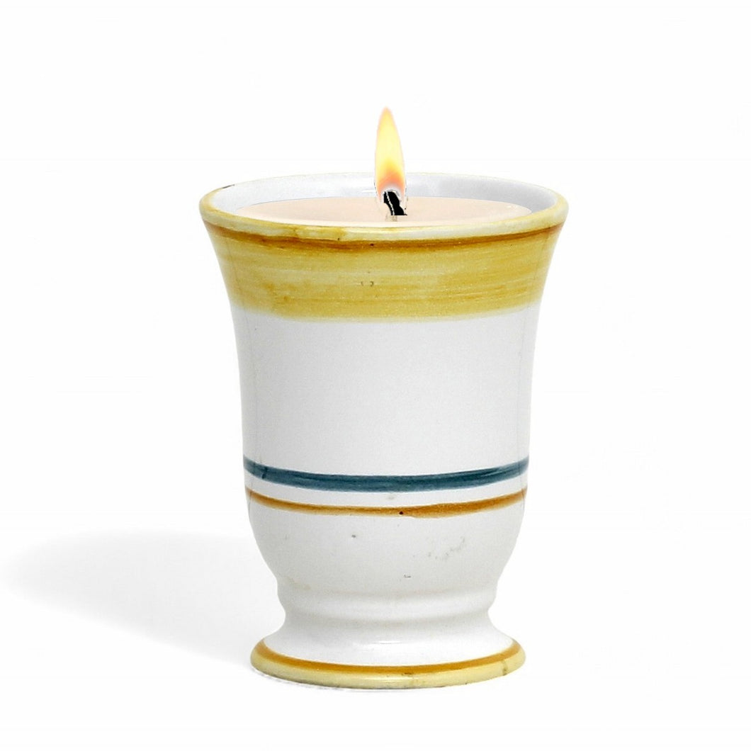 DERUTA CANDLES: Bell Cup Candle ~ Deruta Minimal Design 2023 (SECOND)