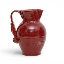 Load image into Gallery viewer, SCAVO AGATA BURGUNDY: Multi use large pitcher with mythological face on the handle
