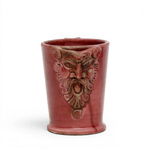 Load image into Gallery viewer, SCAVO AGATA BURGUNDY: Multi use Medium pitcher with mythological face
