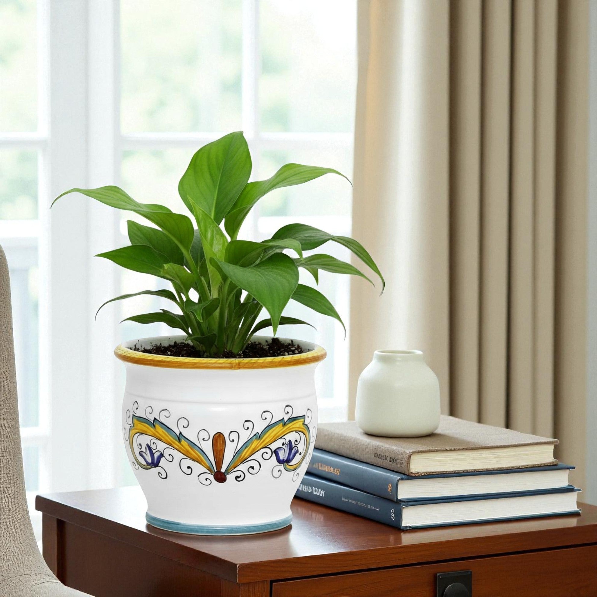 SBERNA DERUTA ビンテージ　フラワーポット DERUTA PERUGINO: Outlet Special! Indoor-Outdoor Cachepot/Planter