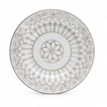 Load image into Gallery viewer, CATHEDRAL DESIGN: Set of 11 Inches Dinner Plate + 13 Inches Charger - One of a kind - Hand Painted in Deruta-Italy!
