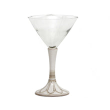 Load image into Gallery viewer, CATHEDRAL DESIGN: Martini Style Glass with Ceramic Base - One of a kind - Hand Painted in Deruta-Italy!
