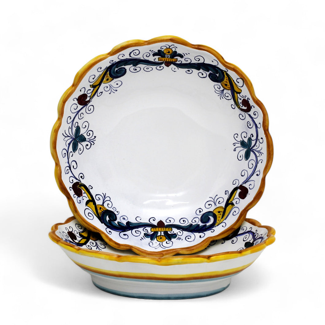RICCO DERUTA: Outlet Special! The perfectly sized Pasta/Soup Bowl Fluted Rim (9.5
