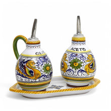 Load image into Gallery viewer, RAFFAELLESCO: Outlet Special! Oil &amp; Vinegar Small Dispensers Set + Tray
