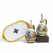 Load image into Gallery viewer, RAFFAELLESCO: Outlet Special! Oil &amp; Vinegar Small Dispensers Set + Tray

