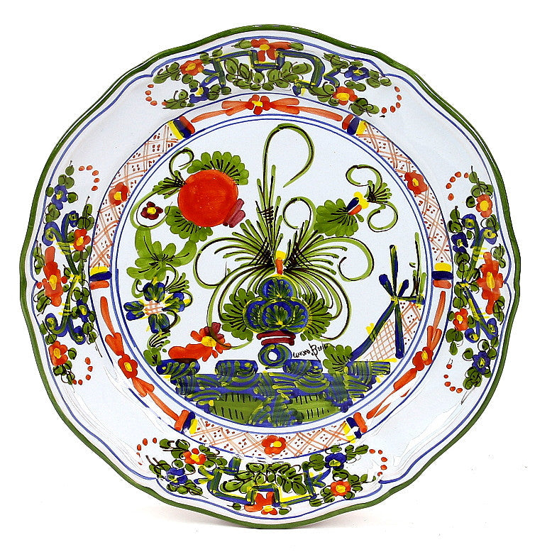FAENZA-CARNATION: Scalloped dinner plate (11 D) - Artistica.com