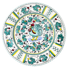 Load image into Gallery viewer, ORVIETO GREEN ROOSTER: Dinner plate (11 D)
