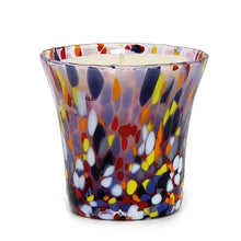 Load image into Gallery viewer, ITALIAN GLASS: Murano Style Flared Candle (Purple Mix) - Artistica.com
