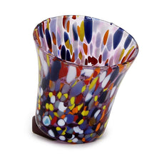 Load image into Gallery viewer, ITALIAN GLASS: Murano Style Flared Candle (Purple Mix) - Artistica.com
