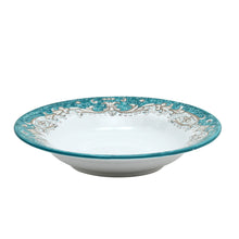 Load image into Gallery viewer, DERUTA COLORI: Pasta/Soup Rim Plate - AQUA/TEAL - Artistica.com
