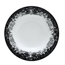Load image into Gallery viewer, DERUTA COLORI: Pasta/Soup Rim Plate - BLACK/GRAY - Artistica.com
