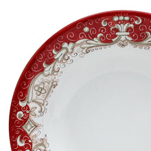 Load image into Gallery viewer, DERUTA COLORI: Pasta/Soup Rim Plate - RED - Artistica.com
