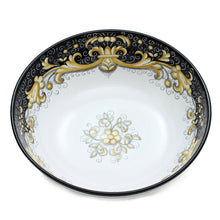 Load image into Gallery viewer, DERUTA COLORI: Serving Pasta/Salad Bowl - BLACK/GOLD - Artistica.com
