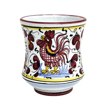 Load image into Gallery viewer, ORVIETO RED ROOSTER: Concave Deluxe Mug (12 Oz.) [SOLID RIM] [R] - Artistica.com
