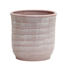 Load image into Gallery viewer, SCAVO Giardini Garden: Modern-Rustic &#39;Rigato&#39; Cachepot/Planter Translucent ROSE&#39; - Artistica.com
