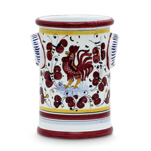 Load image into Gallery viewer, ORVIETO RED ROOSTER: Utensil Holder - Artistica.com
