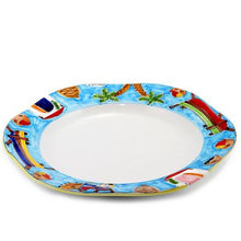 Load image into Gallery viewer, LA MUSA: Hexagonal Serving Charger Porticciolo Harbor Fisherman Boat
