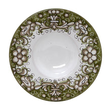 Load image into Gallery viewer, DERUTA COLORI: Olive Oil Fancy Dipping Bowl with large rim SAGE GREEN Color - Artistica.com
