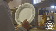 Load image into Gallery viewer, DERUTA COLORI: Pasta/Soup Rim Plate - BLUE ANTICO - Artistica.com
