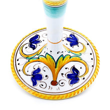 Load image into Gallery viewer, DERUTA STEMWARE: Martini Glass on Hand Painted Ceramic Base PERUGINO Design - Artistica.com
