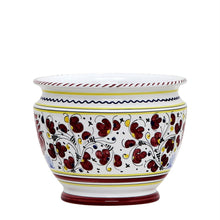Load image into Gallery viewer, ORVIETO RED ROOSTER: Luxury Cachepot Planter Small - Artistica.com
