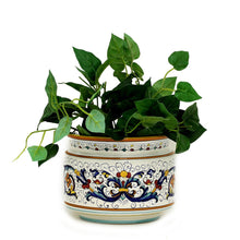Load image into Gallery viewer, RICCO DERUTA: Cylindrical Cover Pot Ricco Deruta Design - Cachepot Planter (Small) - Artistica.com
