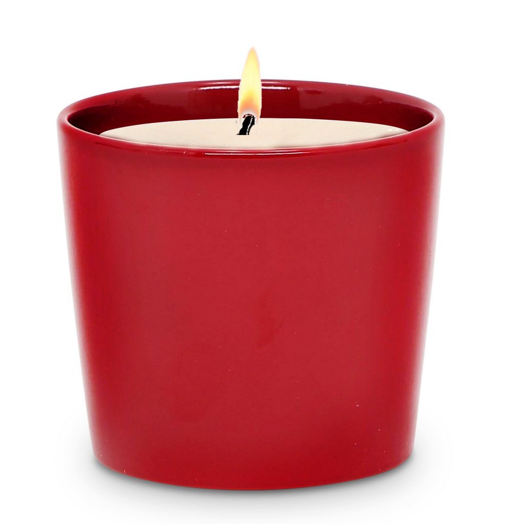 MONDIAL CANDLES: Rosso Ceramic Candle - What a beautiful red! Perfect for your Valentine or Christmas.
