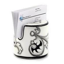 Load image into Gallery viewer, DERUTA VARIO NERO: Top Notch Cylindrical Business Card Holder
