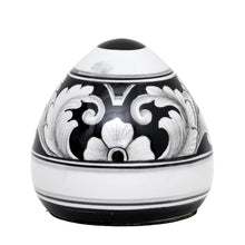 Load image into Gallery viewer, DERUTA PAPERWEIGHT: Large conic Shape Deruta Vario Nero design
